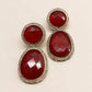 Smart Dangler With Rhino Stone Border Red Earrings For Women and Girls By House of Ree - Swadesiicart
