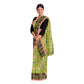 Exclusive Collection 100% Pure Cotton Olive Tant Saree With Hand Weaving Work - Swadesiicart