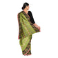 Exclusive Collection 100% Pure Cotton Olive Tant Saree With Hand Weaving Work - Swadesiicart