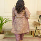 Vaasva Women Green Tissue Shimmer Kurta With Silk Pant & Dupatta | Swadesiicart