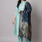 Kalini Cotton Silk Blend Kurta with Trousers & Banarasi Silk Dupatta | Swadesiicart