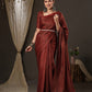 Saree Mall Maroon Woven Design Zari Silk Blend Banarasi Sarees | Swadesiicart
