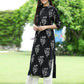 Juniper Womens Black Rayon Slub Printed Straight Kurta - Swadesiicart