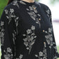 Juniper Womens Black Rayon Slub Printed Straight Kurta - Swadesiicart