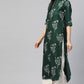 Juniper Women's Jadegreen Rayon Slub Bandhani Straight Kurta - Swadesiicart