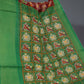 Shades of Maroon And Parrot Green Blouse Patola Print Semi Chanderi Saree By Gayathri Reddy Designer Studio | Swadesiicart