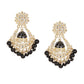 Shining Diva Black Classic Chandbalis Earrings - Swadesiicart