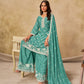 Anaita Sky Blue Heavy Chinon Palazzo Suit With Embroidery Work