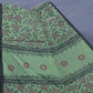 Pista Mix Colour Block Print With Mirron Embroidered Pure Mulmul Cotton Saree By Gayathri Reddy Designer Studio | Swadesiicart
