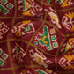 Shades of Maroon And Parrot Green Blouse Patola Print Semi Chanderi Saree By Gayathri Reddy Designer Studio | Swadesiicart
