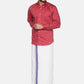 Sethukrishna Men White Solid Cotton Dhoti | Swadesiicart
