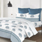 MYTRIDENT Road To Jaipur Purple Printed Cotton 210 TC King Bedsheet with 2 Pillow Covers - Swadesiicart