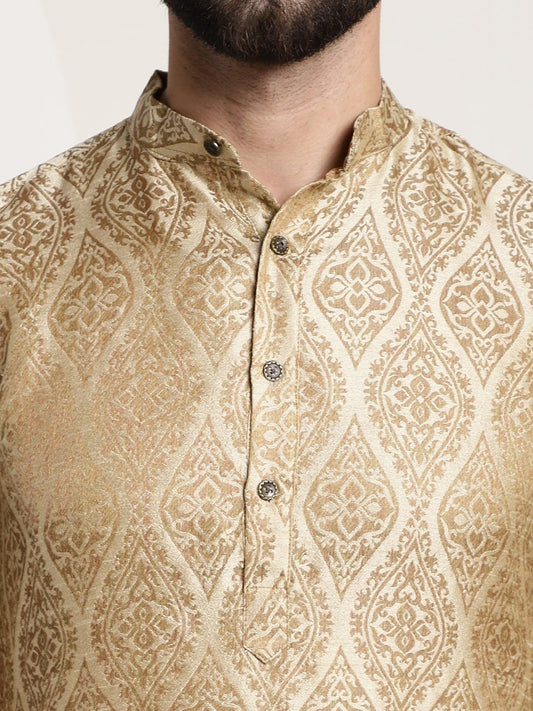 Sojanya Ethnic Motifs Woven Design Regular Kurta With Churidar | Swadesiicart
