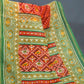 Shades of Orange Bandhni Design Semi Chanderi Saree By Gayathri Reddy Designer Studio | Swadesiicart
