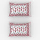 Urban Magic Pink & White Ethnic Motifs Cotton 104 TC King Bedsheet & 2 Pillow Covers - Swadesiicart
