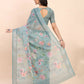 Shree Shyam Fashion Linen Cotton Sea Green Saree