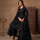Anaita Black Net Sharara Suit With Heavy Sequin Work