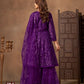 Anaita Violet Net Sharara Suit With Heavy Sequin Work