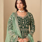 Anaita D Green Velvet Anarkali Suits With Heavy Embroidery Work