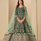 Anaita D Green Velvet Anarkali Suits With Heavy Embroidery Work