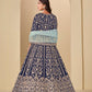 Anaita Navy Velvet Anarkali Suits With Heavy Embroidery Work