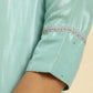 W for Woman Bright Blue Embroidered Kurta