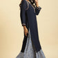 W for Woman Blue Chunky Thread Embroidered Straight Festive Kurta