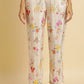 W for Woman Beige Floral Printed Pants