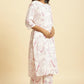 W for Woman White Floral Printed Kurta And Pants Co-Ord Set