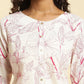 W for Woman White Floral Printed Kurta And Pants Co-Ord Set
