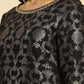 W for Woman Black Rayon Jacquard Kurta And Pant Festive Set