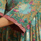 W for Woman Brown Floral Printed Kurta, Pant And Dupatta Set