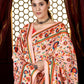 Aayaa Designer Winter Collection Printed Saree With Shawl - Multi Color