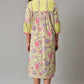 W for Woman Green Printed Godget Summer Dress