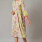 W for Woman Green Printed Godget Summer Dress