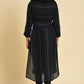 W for Woman Black Mock Vest Plus Size kurta