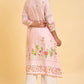 W for Woman Light Pink Floral Printed Summer kurta