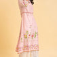 W for Woman Light Pink Floral Printed Summer kurta