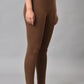W for Woman Brown Cotton Jersey Tights