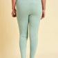 W for Woman Cameo Green Cotton Jersey Tights
