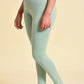 W for Woman Cameo Green Cotton Jersey Tights
