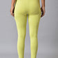W for Woman Celery Green Cotton Jersey Tights