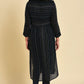 W for Woman Black Mock Vest kurta Set
