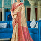 Shree Shyam Fashion Linen Cotton Cream Saree