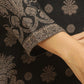 W for Woman Black Jacquard Winter Kurta, Pants And Dupatta Set