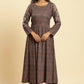 W for Woman Blue Embellished Flared Kurta And Pants Set