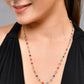VOJ Gold-Polished Chain For Women With Multi Colour Hearts | Swadesiicart