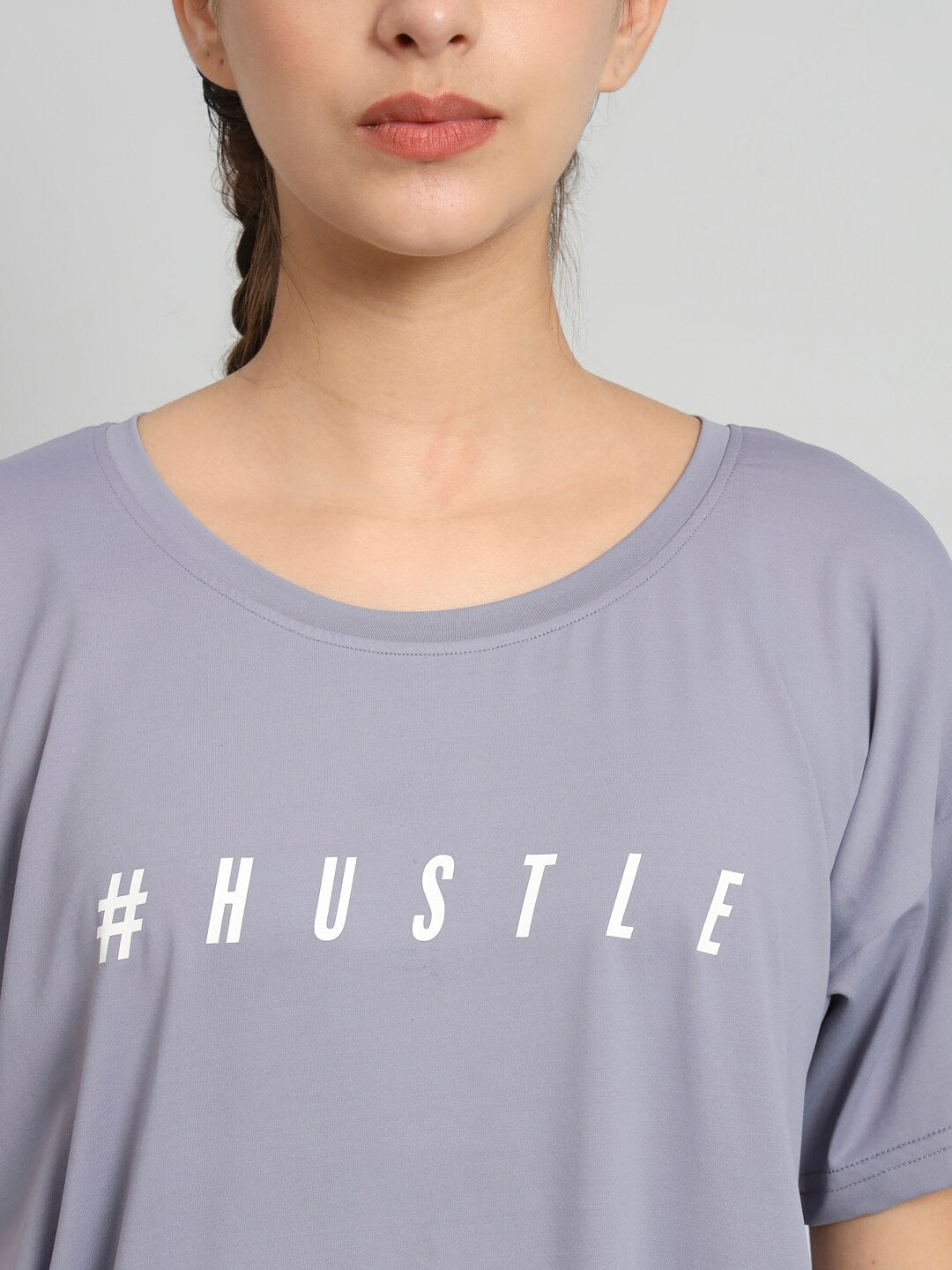 MKH Typography Printed Drop Shoulder Sleeves Dri-Fit Relaxed Fit T-shirt - Swadesiicart