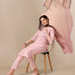 HERE&NOW Lucknowi Chikankari Schiffli Chanderi Silk Kurta Trousers with Organza Dupatta | Swadesiicart