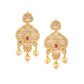 Saraf RS Jewellery Gold-Polished White & Magenta American Diamond Studded Jewellery Set - Swadesiicart